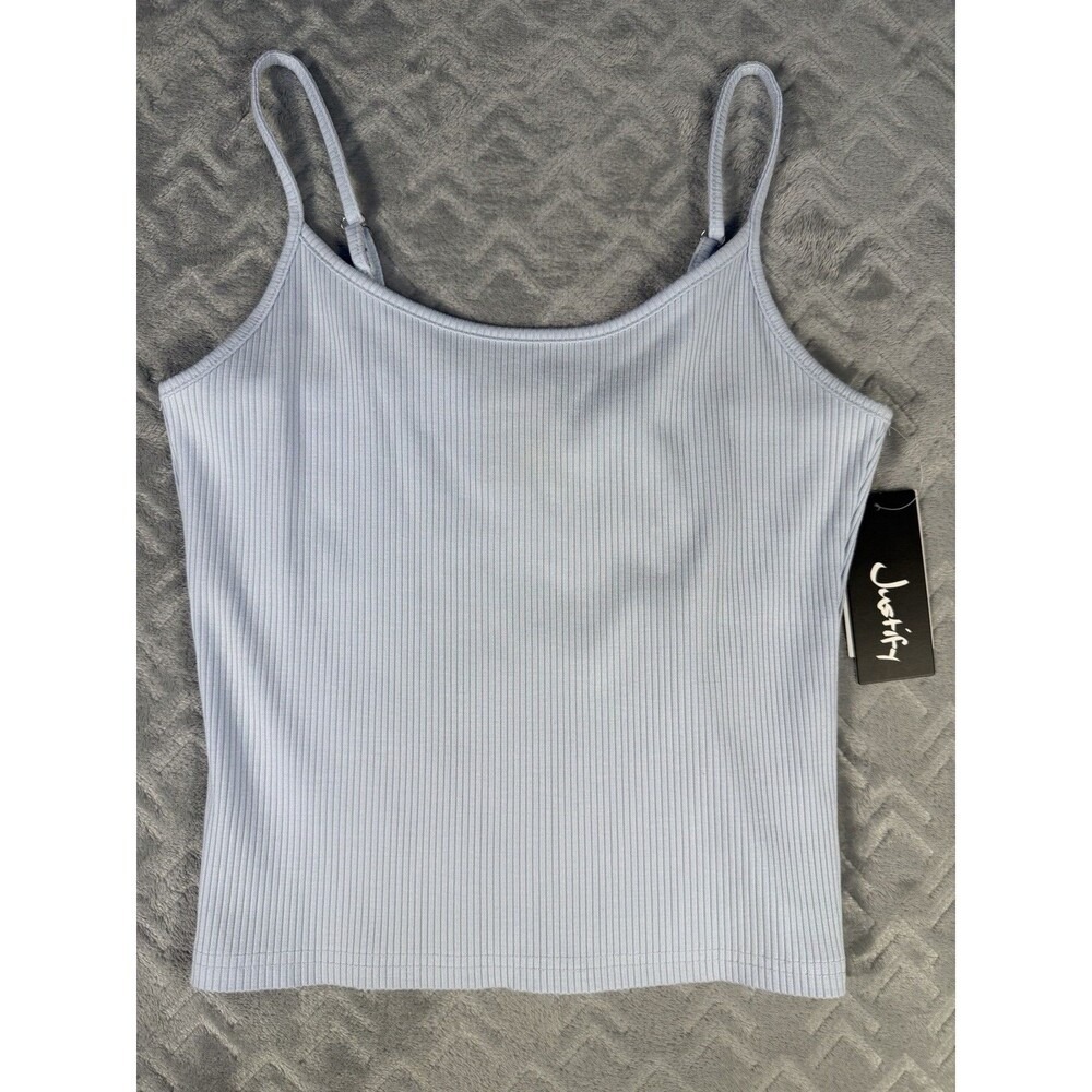 Justify Baby Blue Women's Crop Top Tank Camisole New With Tags Small Casual